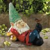 Accent Plus Happy Gnome Solar-Powered Garden Light