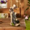 Accent Plus Solar Light-Up Bear Garden Statue