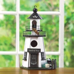 Songbird Valley Nautical Nest Wood Lighthouse Bird House