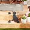 Accent Plus Cat and Mice Metal Garden Sculpture Set