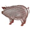 Accent Plus Open Geometric Frame Metal Pig Sculpture