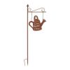 Accent Plus Love Grows Here Iron Garden Stake with Watering Can