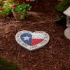 Accent Plus Don't Mess With Texas Cement Heart-Shaped Stepping Stone