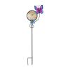 Accent Plus Metal Thermometer Garden Stake - Butterfly