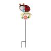 Accent Plus Metal Thermometer Garden Stake - Ladybug