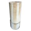110"Tall Modern Cylinder Fountain Green Cement Zen Water Feature for patio or backyard