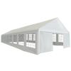 vidaXL Party Tent PE 19.7'x52.5' White