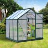 6' x 6' x 7' Polycarbonate Portable Walk-In Garden Greenhouse