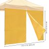 10x10ft EZ Canopy Gazebo Zipper Full Size Side Wall Mineral Yellow PANTONG 15-1046TPX