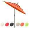 10Ft 3-Tiers Patio Umbrella Orange