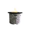 Living Source International 24'' H x 32'' W Fiber Reinforced Concrete Outdoor Fire Pit Table