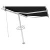 vidaXL Freestanding Automatic Awning 118.1"x98.4" Anthracite