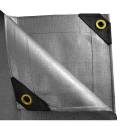 12 x 40 Heavy Duty Canopy Tarp - Silver