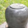 32"Tall Cement Urn Fountain Gray Tranquility Lawn Water Feature for Backyard or Garden