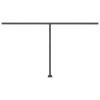 vidaXL Manual Retractable Awning with LED 157.5"x118.1" Cream