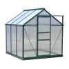 6' x 6' x 7' Polycarbonate Portable Walk-In Garden Greenhouse