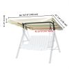 65"x47" Swing Canopy Cover Replacement UV 30+ Water Resistance Outdoor Garden