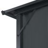 vidaXL Gazebo with Curtain Aluminum 13.1'x9.8'x8.5' Black