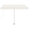 vidaXL Freestanding Automatic Awning 118.1"x98.4" Cream