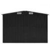 vidaXL Garden Shed 101.2"x192.5"x71.3" Metal Anthracite