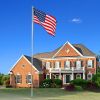 25ft Sectional Al Flag Pole w/US Flag Ball