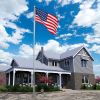 25ft Sectional Al Flag Pole w/US Flag Ball