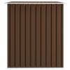 vidaXL Garden Storage Shed Brown 101.2"x80.7"x70.1" Steel