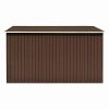 vidaXL Garden Shed 101.2"x117.3"x70.1" Metal Brown