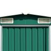 vidaXL Garden Shed 101.2"x117.3"x70.1" Metal Green