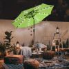 9ft Aluminum Patio Umbrella w/ 32 LEDs Chocolate