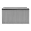 vidaXL Garden Shed 101.2"x117.3"x70.1" Metal Gray