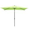 10x6.5ft Aluminum Patio Umbrella w/ 20 LEDs