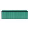 vidaXL Garden Shed 101.2" x 228.3" x 71.3" Metal Green