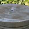 43"Tall Contemporary Outdoor Decoration Two-Tone Fountain Pillar Shape Cement Water Feature for Patio & Gaeden