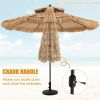 9 Feet Thatched Tiki Umbrella with 8 Ribs