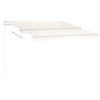 vidaXL Freestanding Automatic Awning 118.1"x98.4" Cream