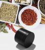 Tobacco Herb Grinder 4-Piece Metal Small Hand Crusher Mill Magnetic Top Black US