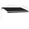 vidaXL Freestanding Automatic Awning 118.1"x98.4" Anthracite