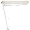 vidaXL Freestanding Automatic Awning 118.1"x98.4" Cream