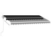 vidaXL Freestanding Automatic Awning 157.5"x118.1" Anthracite