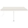 vidaXL Freestanding Automatic Awning 157.5"x118.1" Cream