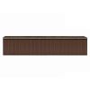 vidaXL Garden Shed Brown 101.2"x389.8"x71.3" Galvanized steel