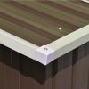 vidaXL Garden Shed 101.2" x 192.5" x 71.3" Metal Brown