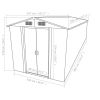 vidaXL Garden Shed 101.2"x117.3"x70.1" Metal Gray