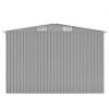 vidaXL Garden Shed 101.2"x117.3"x70.1" Metal Gray