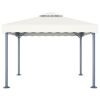 Gazebo 118.1"x118.1" Cream Aluminum