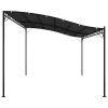 Canopy Anthracite 13.1'x9.8' 0.6 oz/ftÂ² Fabric and Steel