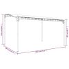 Canopy Cream 13.1'x9.8' 0.6 oz/ftÂ² Fabric and Steel