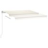 vidaXL Automatic Retractable Awning with Posts 9.8'x8.2' Cream