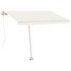 vidaXL Freestanding Automatic Awning 118.1"x98.4" Cream